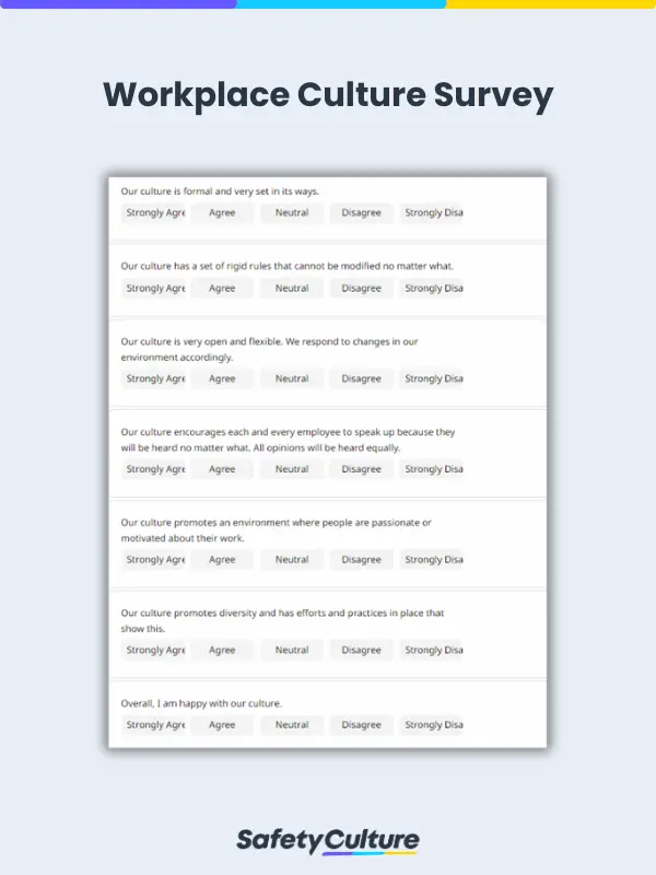 Workplace Culture Survey | SafetyCulture