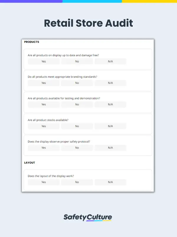 retail store audit checklist