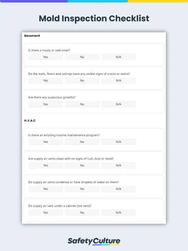 Mold Inspection Checklist