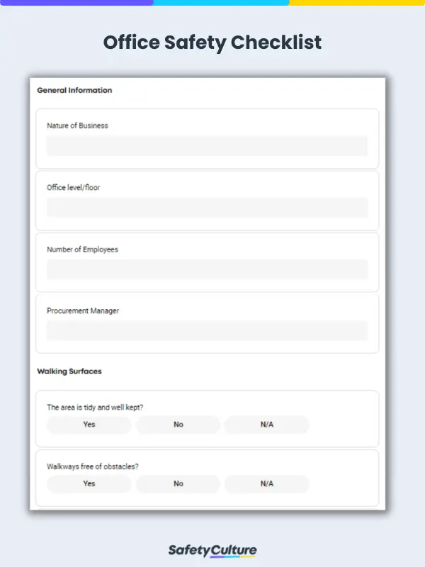 Office Safety Checklist