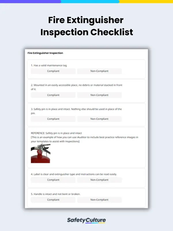 Fire Extinguisher Checklist