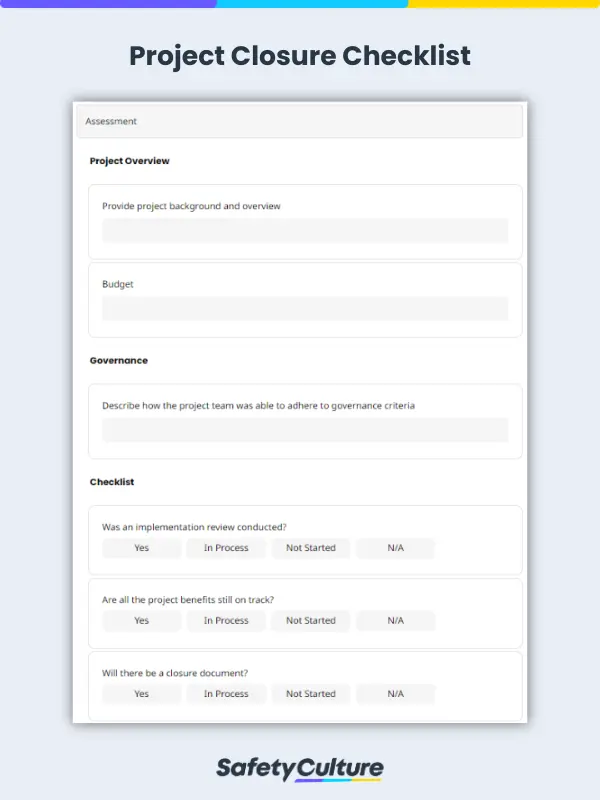 project closure checklist