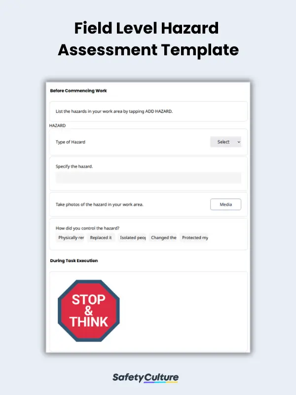 field level hazard assessment template