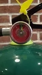 Fire extinguisher pressure gauge