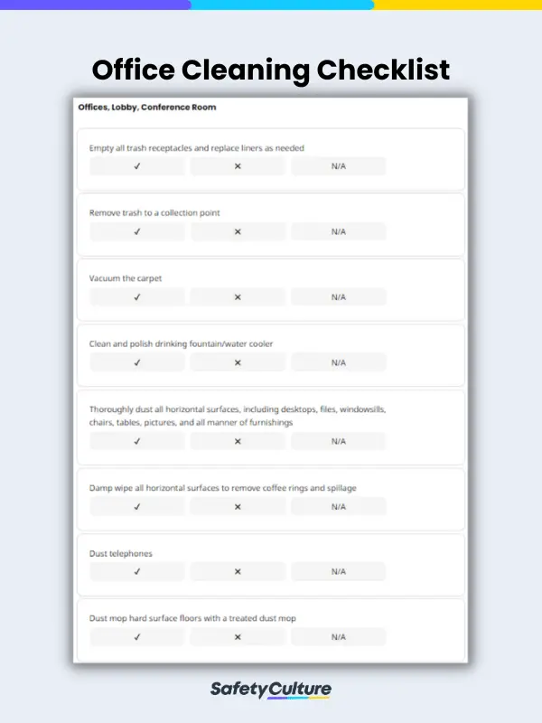 Office Cleaning Checklist