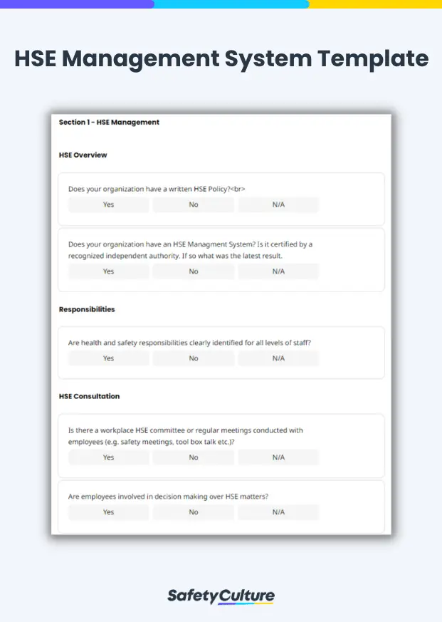 HSE Management System Template