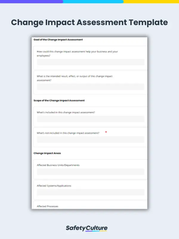 Change Impact Assessment Template