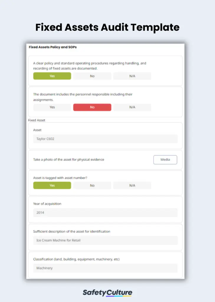 asset audit template