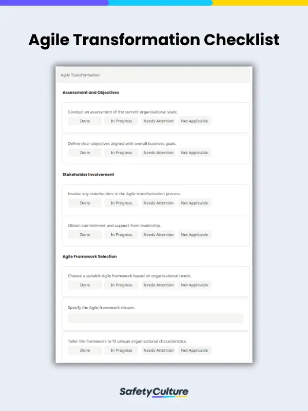 Agile Transformation Checklist