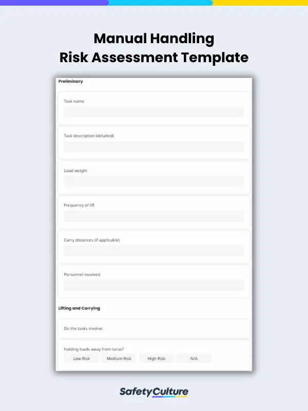 Manual Handling Risk Assessment