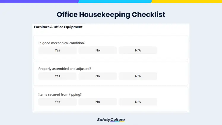 Office Housekeeping Checklist