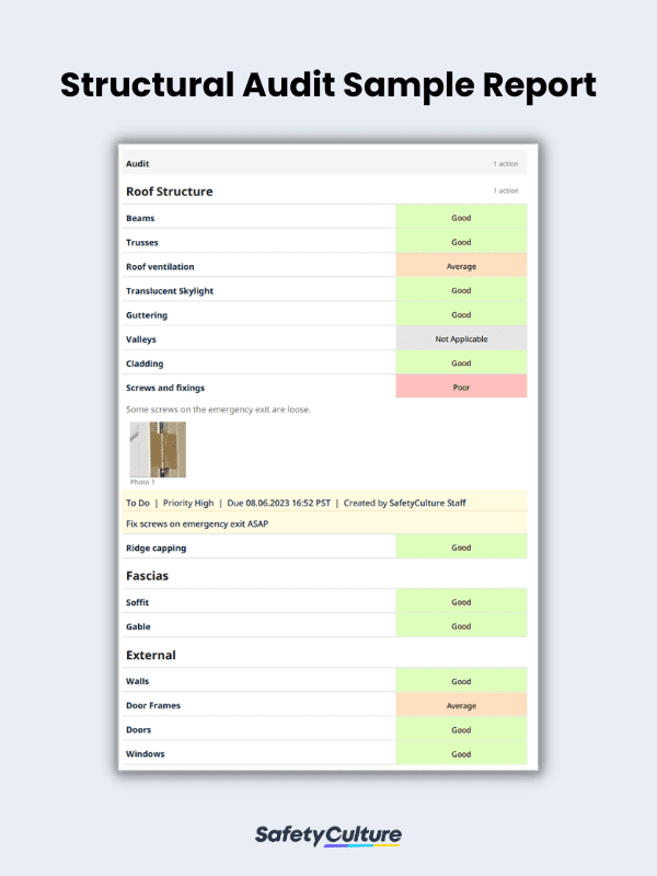Structural Audit Sample Report