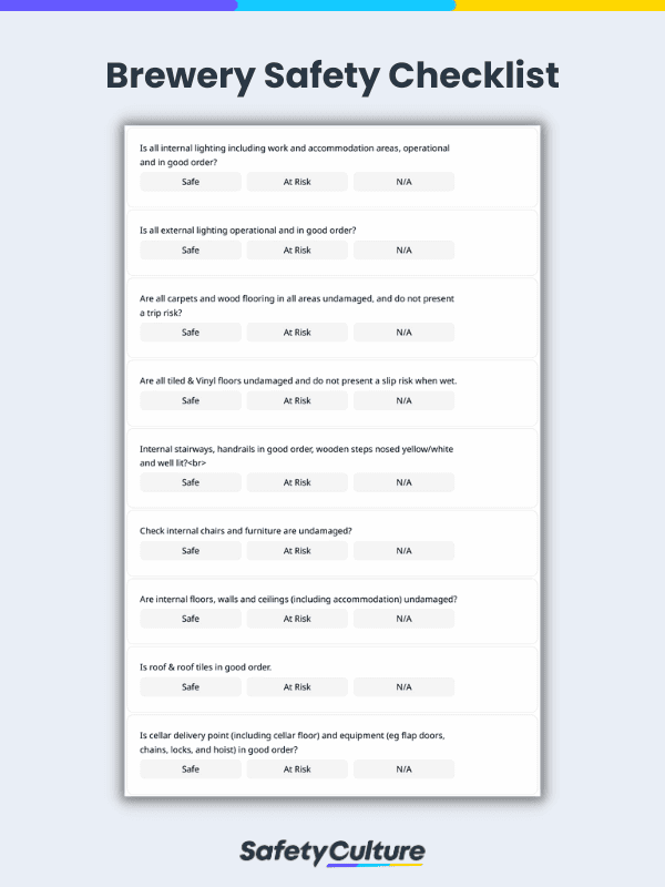 Brewery Safety Checklist