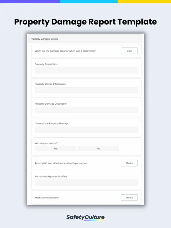 Property Damage Report Template