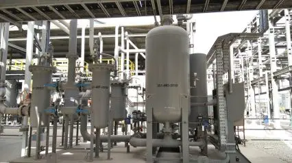 a compressed air system in an industrial setting