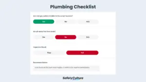 plumbing checklist