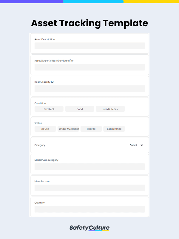 asset tracking template