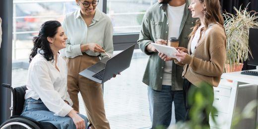 able-bodied and disabled workers using an ndis audit checklist to see if their processes are compliant with ndis standards