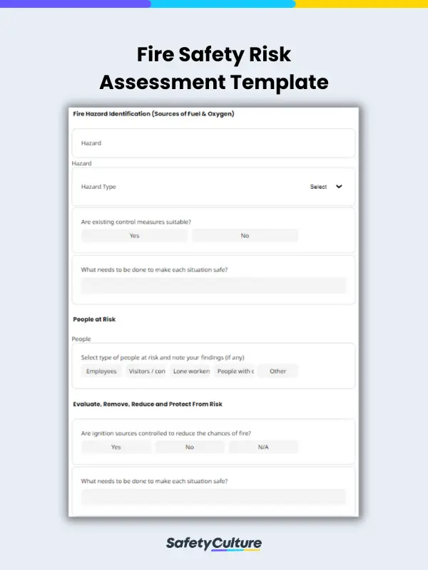 Fire Safety Risk Assessment Template