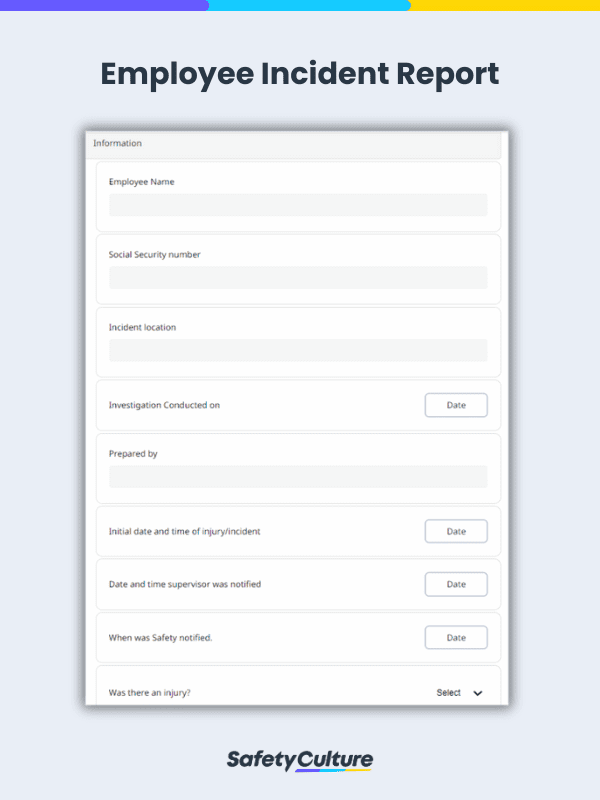 Employee Incident Report