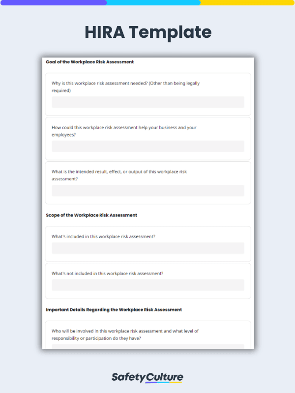 Hazard Identification and Risk Assessment Template