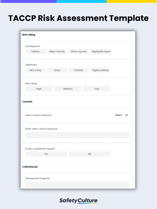 TACCP Risk Assessment Template